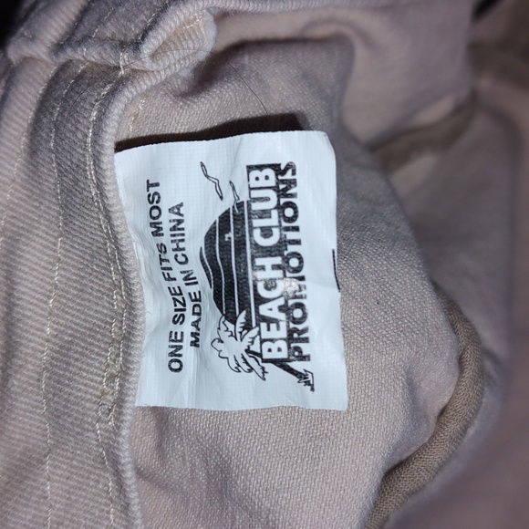 It's 5 O'Clock Somewhere Embroidered Beige Sun Hat - Picture 9 of 10